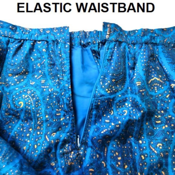 Blue Saree Pre Stitched Pre Pleated with GoldSparkly Accents-  NEW ! - Picture 10 of 12